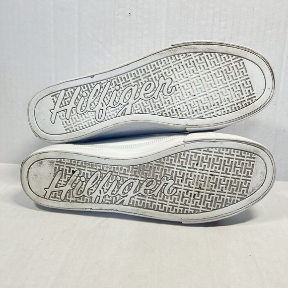 Tommy Hilfiger Women's 8 Twanni White Leather Preppy Sporty Nautical‎ - Picture 12 of 12